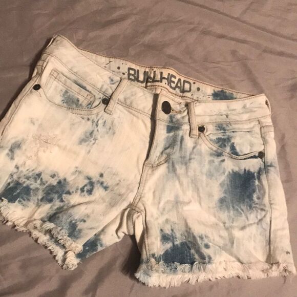 PAC SUN Bullhead Frayed Jean Shorts - Size 1 - Picture 2 of 6